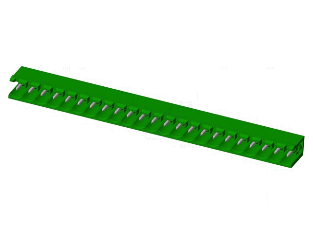 Connector: ontkoppelbare terminal strip; contact; mannelijk Connector: ontkoppelbare terminal strip; contact; mannelijk